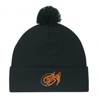 Black Pom Pom Toque